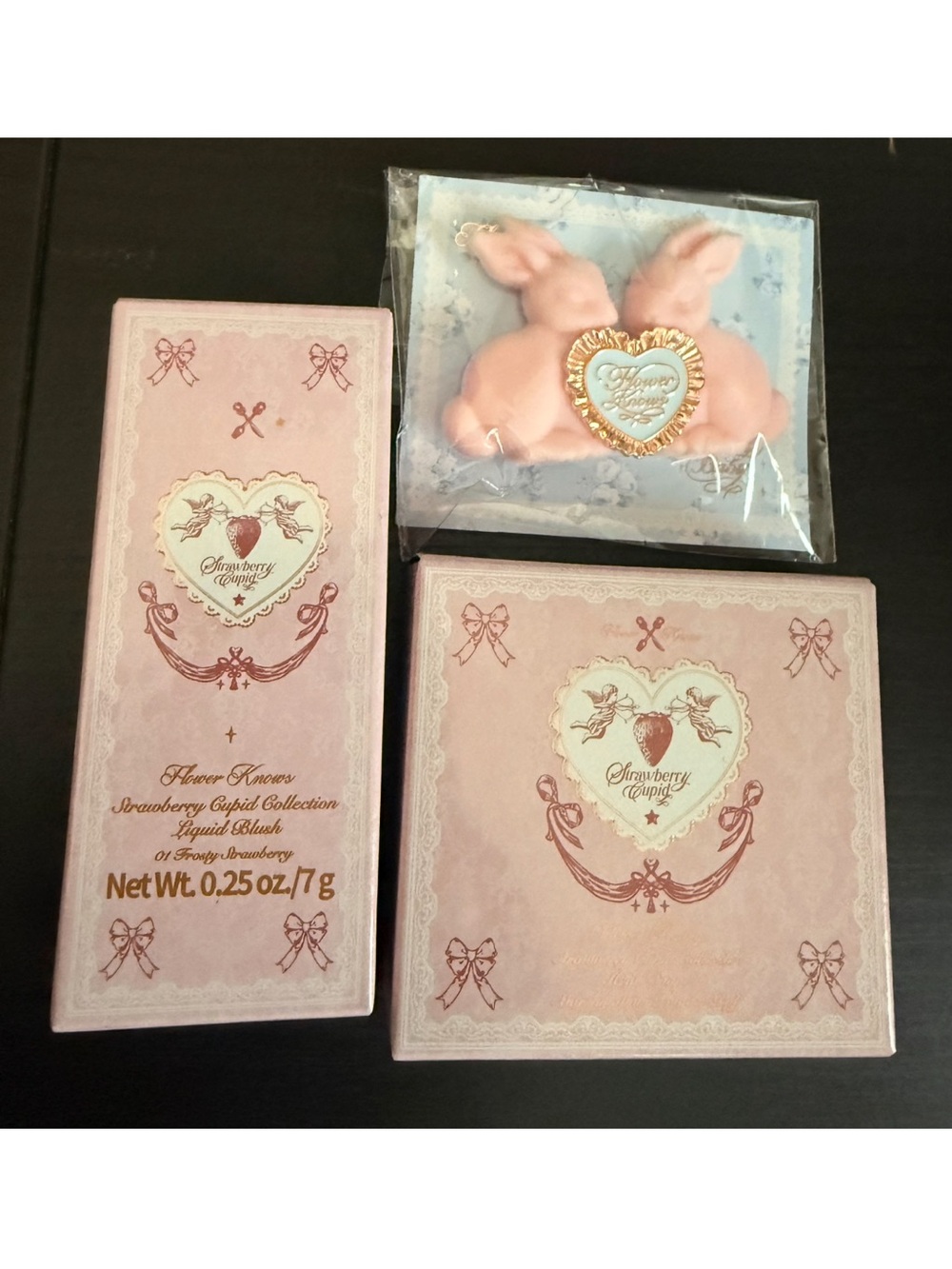 Flower knows Strawberry cupid collection liquid blush gift bundle set